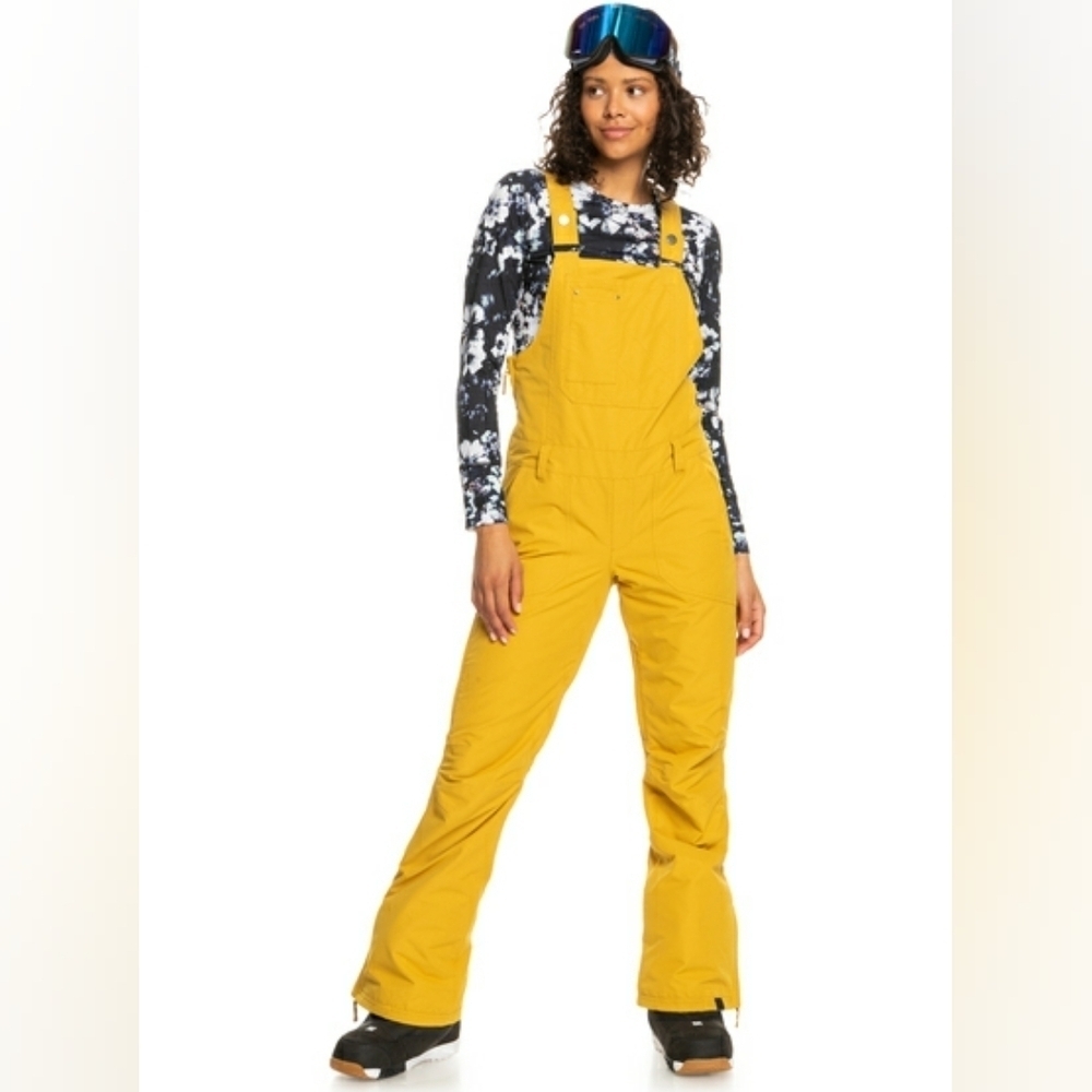 Roxy Rideout Bib Snow Pant honey Medium New With Tags